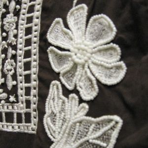 Barbara Gerwit beaded embroidered tunic top M